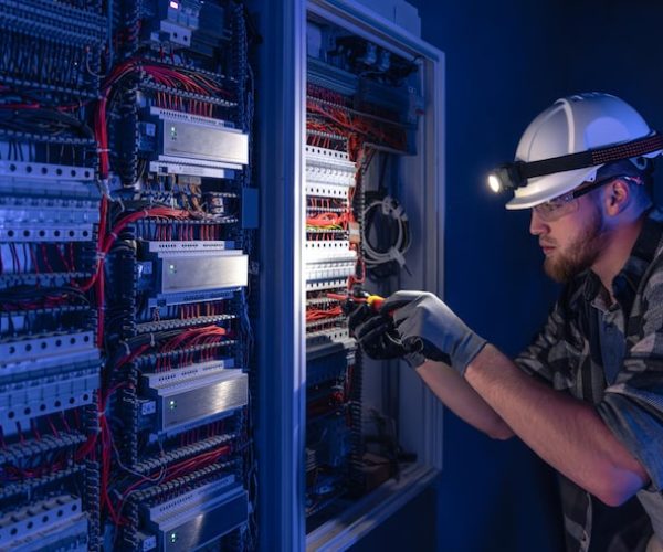 male-electrician-works-switchboard-overalls-against-backdrop-emergency-lighting_169016-66529